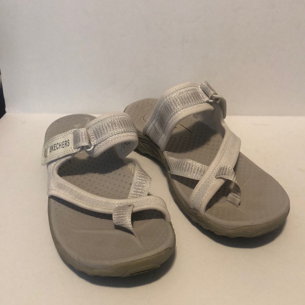 Skechers Women's Reggae Trailway White Sandal